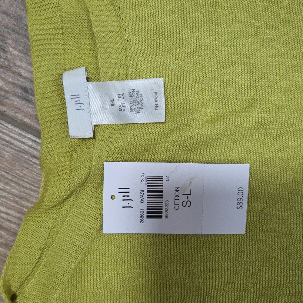 J. JILL Linen-Blend Tasseled Poncho - Picture 12 of 12